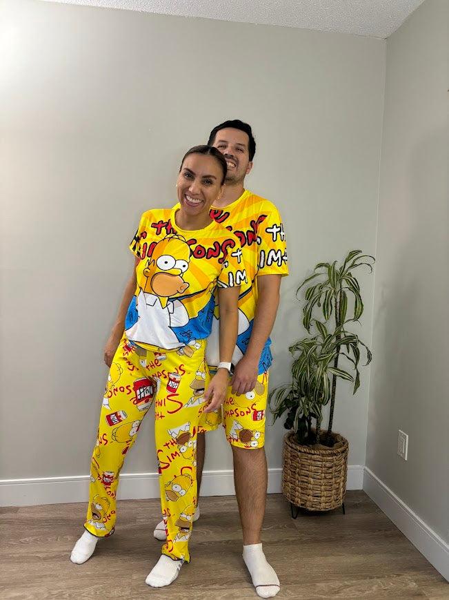 Simpsons Couples Matching Pijamas