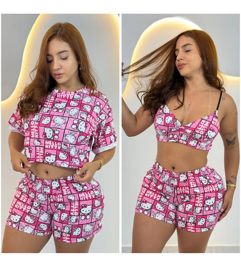 three- piece set pijama