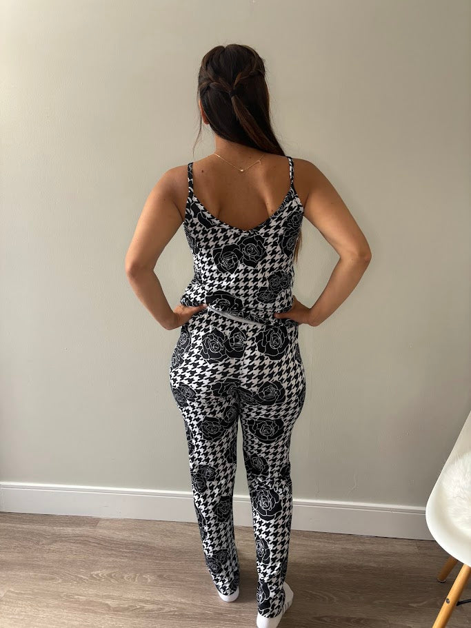 floral pijama set