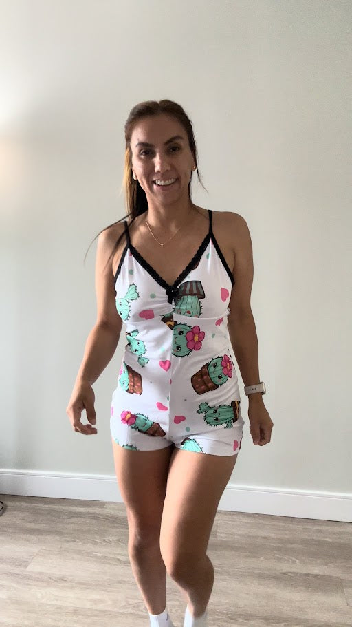 CACTUS  PIJAMA ONE -PIECE