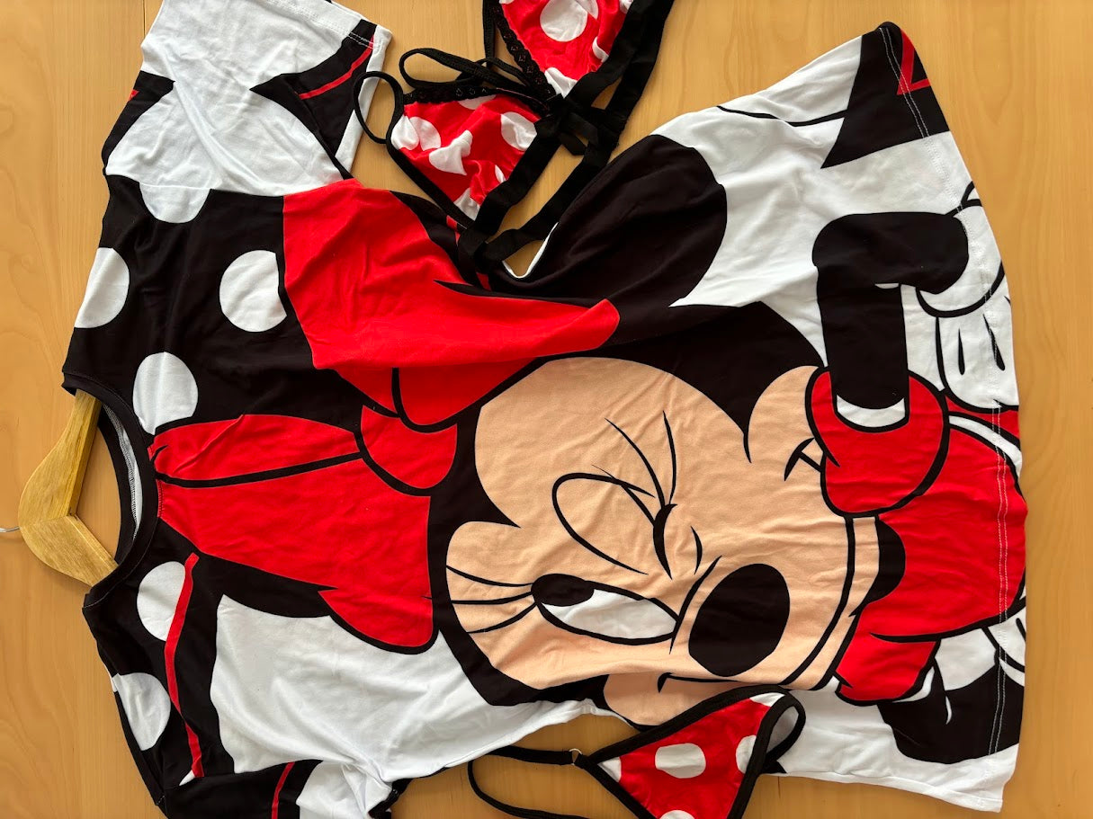 "Cozy Minnie Mouse Short Sleeve Nightdress