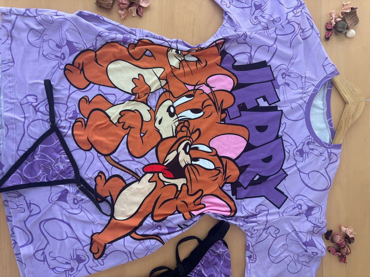Tom & Jerry Mouse Short Sleeve Nightdress