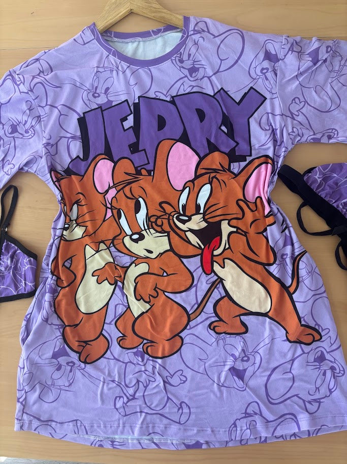 Tom & Jerry Mouse Short Sleeve Nightdress
